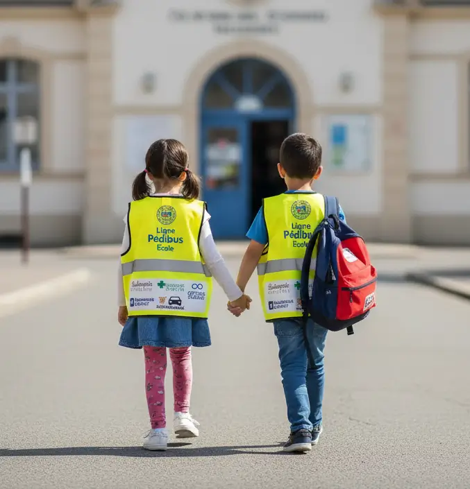 chasubles jaunes pedibus de dos